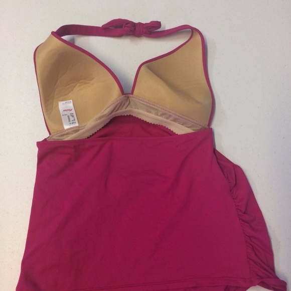 Anita C Cup Halter Top Swimming Tankini Beach Pink - Picture 5 of 6